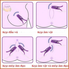 Dụng Cụ Rung Kẹp Vú Gọn Nhẹ Kích Thích Nhũ Hoa Đa Tần Số, Khơi Gợi Lửa Yêu
