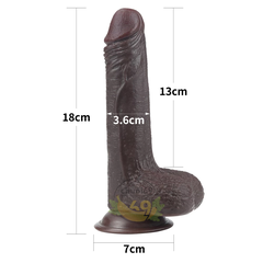 Dương vật Lovetoy Sliding Skin 7 inch 2 lớp tuột da châu phi mạnh mẽ
