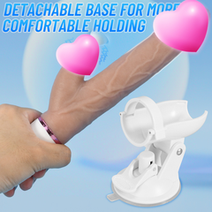 Dương Vật Giả 5 Trong 1 Bú Liếm Rung Thụt Tỏa Nhiệt 42°C