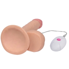 Dương Vật Dán Tường Silicon Mềm Mịn Có Rung 7 Chế Độ - Lovetoy Ultra Soft Dude