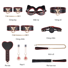 Set BDSM Cao Cấp Black Red Luxury