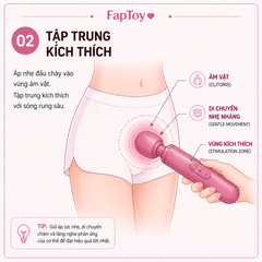 Chày Rung 2 Đầu Double End – Tỏa Nhiệt – Pin Sạc