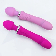 Máy Massage Điểm G Double End Rung 2 Đầu Ấm Nóng Pin Sạc