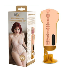 Cốc Thủ Dâm Mô Phỏng Âm Đạo Giả Rung Có Đế Hít MX SIGNATURE