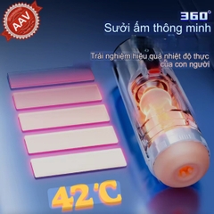âm đạo giả đa năng hút kẹp phát nhiệt SPACE SEX