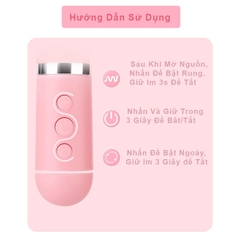 Dương Vật Giả Rung Xoay Pin Sạc Tai Thỏ Mizzzee