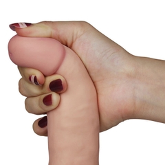 Dương Vật Dán Tường Silicon Mềm Mịn Có Rung 7 Chế Độ - Lovetoy Ultra Soft Dude