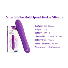 Durex V-VIBE Nhỏ Gọn Rung Đa Chế Độ Êm Ái Mới Lạ