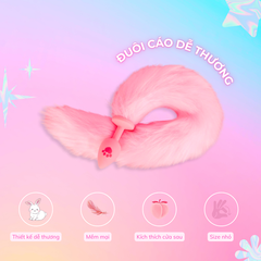 Anal Plug Đuôi Cáo Chất Liệu Silicone