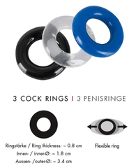 Bộ Vòng Đeo Dương Vật Silicone Stay Hard (Hỗ Trợ Cương Cứng Dày Hơn, Kéo Dài Thời Gian & Tăng Khoái Cảm)