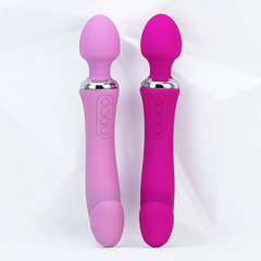 Máy Massage Điểm G Double End Rung 2 Đầu Ấm Nóng Pin Sạc