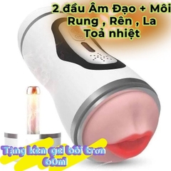 Cốc Thủ Dâm 2 Đầu Hình Âm Đạo Và Môi Chức Năng Rung Rên La Sưởi Ấm