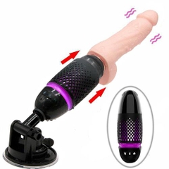 Dương Vật Giả Tự Động Rung Thụt Siêu Mạnh - Sưởi Ấm - Điều Khiển Từ Xa - Dán Tường - Dibe
