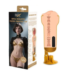 Cốc Thủ Dâm Mô Phỏng Âm Đạo Giả Rung Có Đế Hít MX SIGNATURE