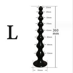 Anal Plug C621 Kích Thích Siêu Sâu (Cấu Trúc Chuỗi Hạt Tăng Dần & Chất Liệu PVC Silicone Sinh Học An Toàn)