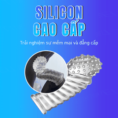 Bao Cao Su Ngón Tay Aichao G-Spot 2 Có Đầu Hạt Nổi Lớn Thân Xoắn Ốc