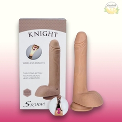 Dương Vật Giả Có Đế Knight Storm Rung Thụt Xoay Điều Khiển Từ Xa