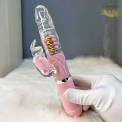 Dương Vật Giả Rung Xoay Pin Sạc Tai Thỏ Mizzzee