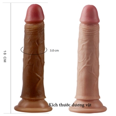 Dương Vật Silicon Cao Cấp Mềm Mịn Như Thật - Thiết Kế 2 Da Lovetoy USA