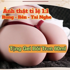 Mông Giả Silicon Bím Múp Hậu Môn Rên La Tặng Tai Nghe Và Gel Bôi Trơn 60ml