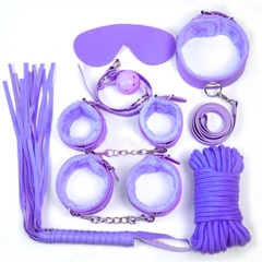 Set Đồ Chơi Tình Dục 8 Chi Tiết Bằng Da Hóa Trang Nô Lệ Bạo Dâm BDSM