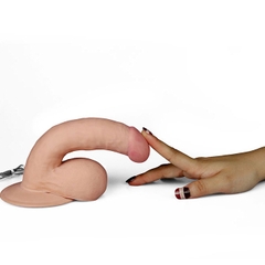 Dương Vật Dán Tường Silicon Mềm Mịn Có Rung 7 Chế Độ - Lovetoy Ultra Soft Dude