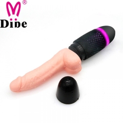 Dương Vật Giả Tự Động Rung Thụt Siêu Mạnh - Sưởi Ấm - Điều Khiển Từ Xa - Dán Tường - Dibe