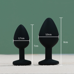 Đồ Chơi Hậu Môn Silicone Chisa Senuelo Đính Đá Lấp Lánh