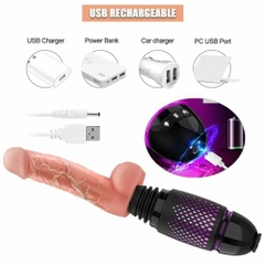 Dương Vật Giả Tự Động Rung Thụt Siêu Mạnh - Sưởi Ấm - Điều Khiển Từ Xa - Dán Tường - Dibe