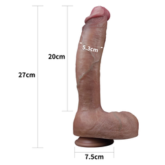 Dương Vật Giả Lovetoy Platinum Silicone 10.5 Inch Dildo Gắn Tường Hai Lớp Cao Cấp