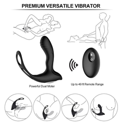 Máy Massage Tuyến Tiền Liệt Rung Phát Nhiệt Prostate Massager (10 Chế Độ Rung, Sưởi Ấm 108°F & Điều Khiển Từ Xa 15m)