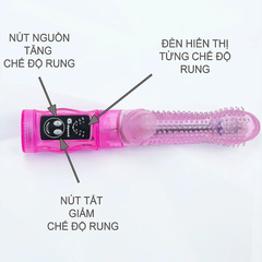 Dương Vật Giả Rung Tease Gai Có Nhánh Ma Sát Kích Thích
