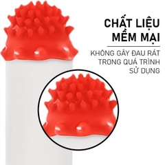 Bao cao su Beilile Pleasure More Rồng Đỏ đầu gai hạt lớn Hộp 2 cái + Tặng 1 cái khác loại