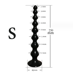 Anal Plug C621 Kích Thích Siêu Sâu (Cấu Trúc Chuỗi Hạt Tăng Dần & Chất Liệu PVC Silicone Sinh Học An Toàn)