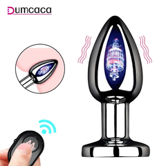 Anal Plug Kim Loại Rung Massage Điều Khiển Từ Xa (Hợp Kim Cao Cấp, Dạng Giọt Nước Nhỏ Gọn & Sạc USB)