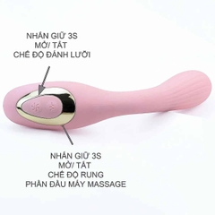 Lưỡi Liếm Kèm Chày Rung DISA 2 Đầu Đỉnh Cao Khoái Cảm