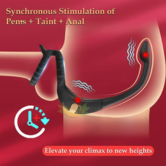 Vòng Đeo Rung Hậu Môn Cao Cấp – Khóa Tinh Kéo Dài Thời Gian, 10 Chế Độ Rung Kép