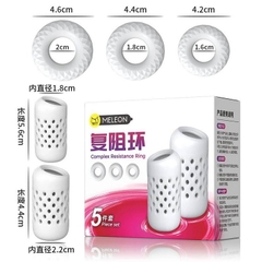 Bộ 5 Vòng Kháng Lực Dương Vật MELEON Cao Cấp