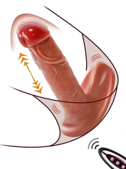 Dương Vật Giả Rung Thụt Sưởi Ấm Điều Khiển Từ Xa Cho Nữ Sướng