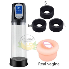 Máy Tập Dương Vật Tự Động Có Màn Hình LCD - Tăng Kích Thước Đột Phá