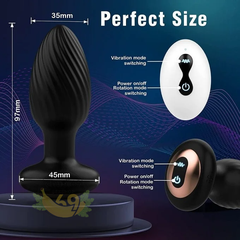 Máy Massage Tuyến Tiền Liệt & Hậu Môn Xoay Rung Cực Đỉnh (Có Remote Từ Xa)