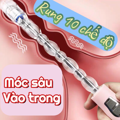 Máy Rung Hậu Môn Uốn Lượn Sạc Pin