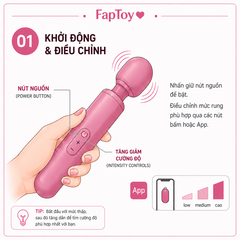 Chày Rung 2 Đầu Double End – Tỏa Nhiệt – Pin Sạc