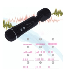 Chày Rung Massage Power Wand Kèm 2 Đầu Phụ Dùng Pin AA