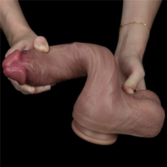 Dương Vật Giả Lovetoy LV411052 Hai Lớp Platinum Silicon 10.5 Inch