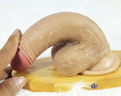 Lovetoy Natural Cock Silicon Cao Cấp Mềm Mịn Hít Tường