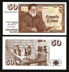 50 kronur Iceland 1961