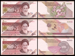 5000 rials Iran 1993-2009-2013