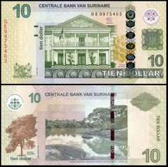 10 dollars Suriname 2012