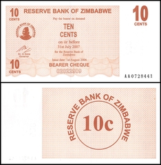 10 cents Zimbabwe 2006